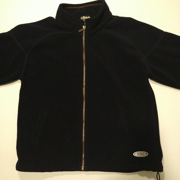 English bay fleece S blue Canada made measurement good condition native embroide - Picture 4 of 11